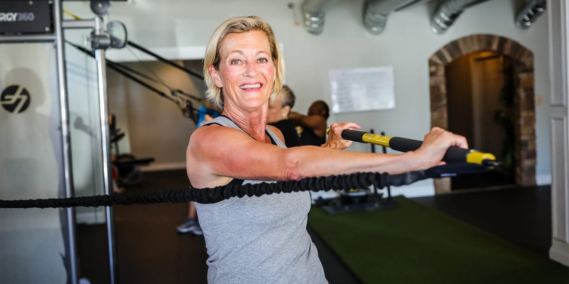 Woman exercising at Safe Haven Fitness Roswell Personal Training